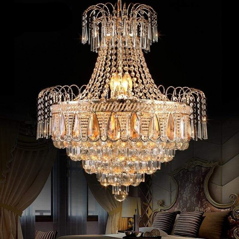 luxury led crystal chandelier indoor lighting