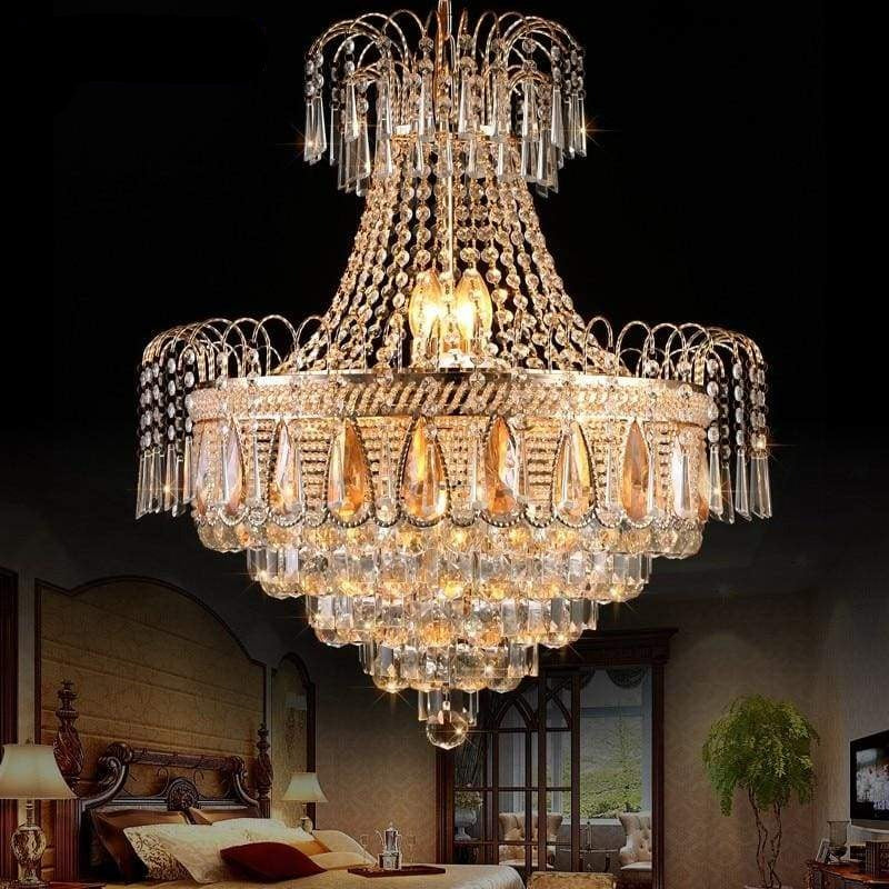 luxury led crystal chandelier indoor lighting