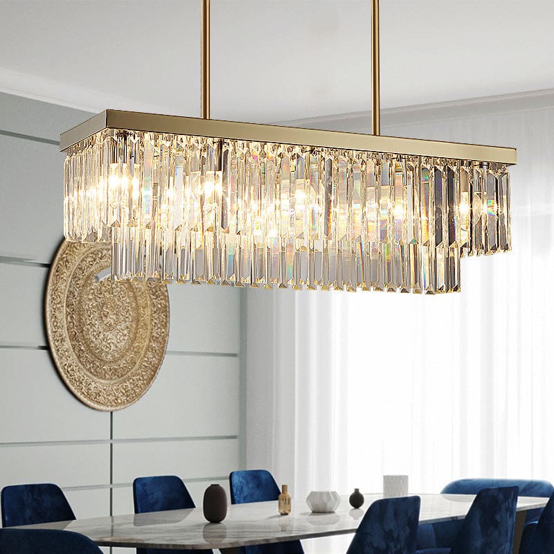 luxury modern rectangle dining room chandelier