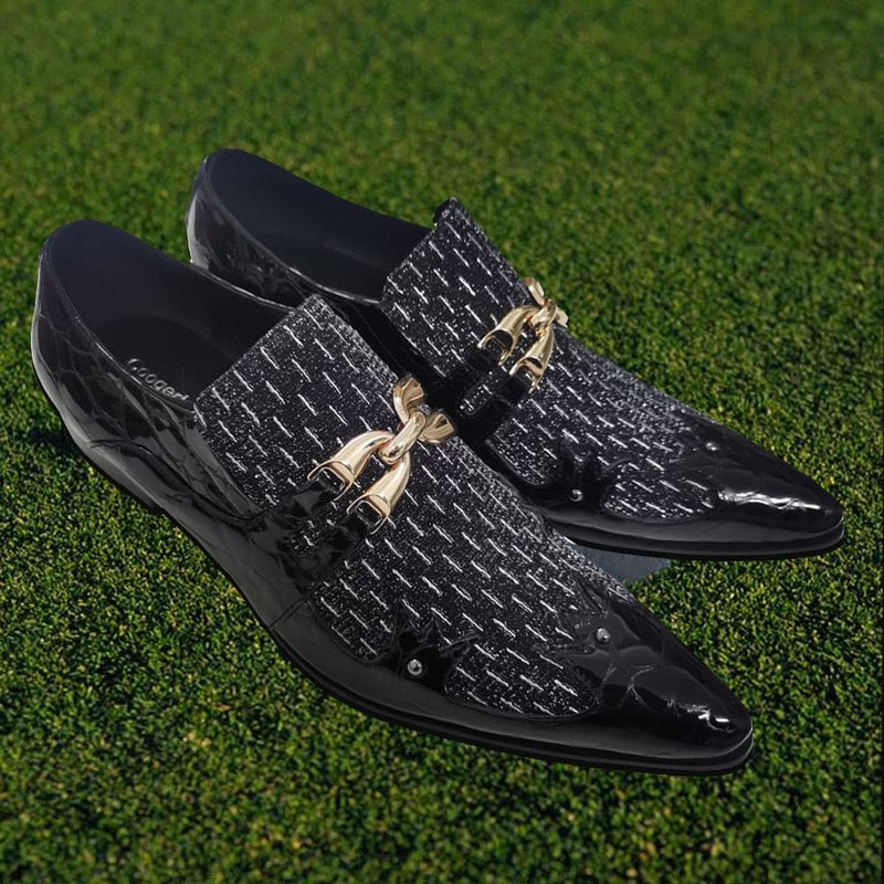 luxury pointed breathability antibacterial deodorant fiber men shoes