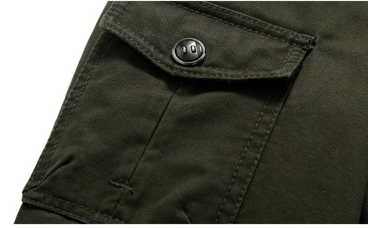 men casual military style army cargo jacket