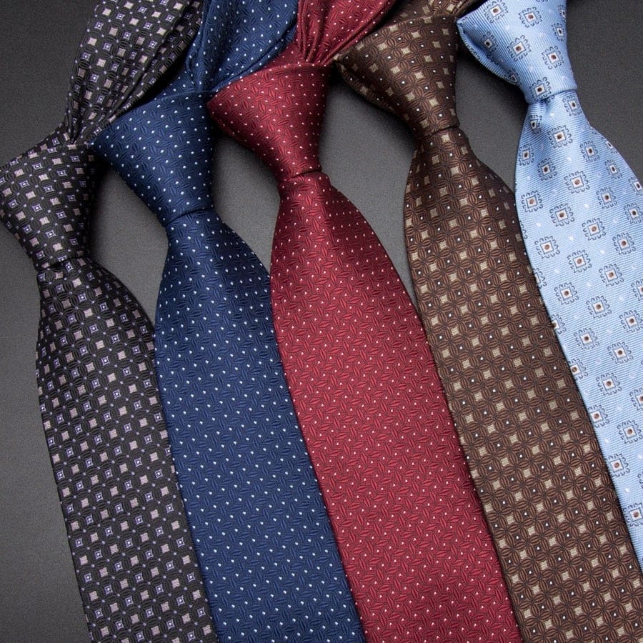 men's fashion striped lattice business ties