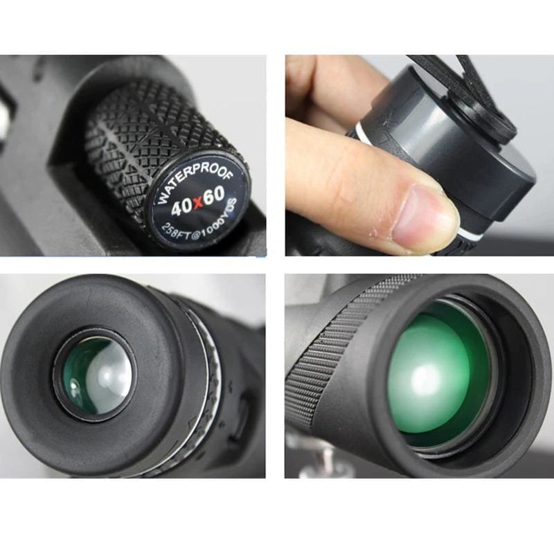 monocular 40x60 powerful binoculars high quality zoom great handheld telescope lll