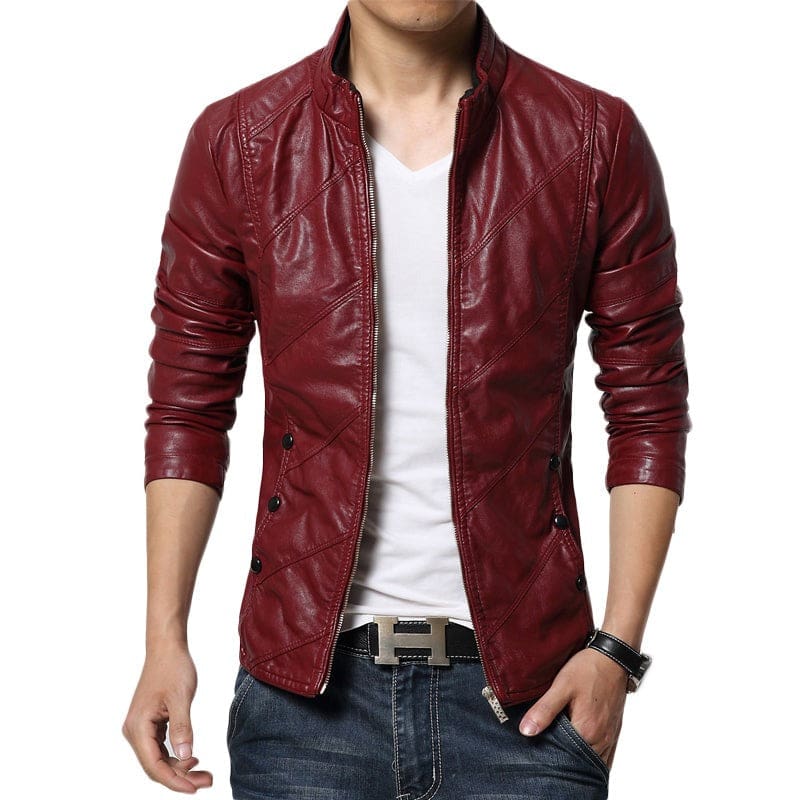 Motorcycle Casual Leather Jackets For Men JACKETS