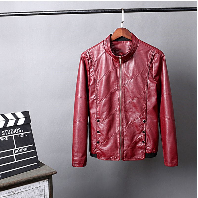 Motorcycle Casual Leather Jackets For Men JACKETS