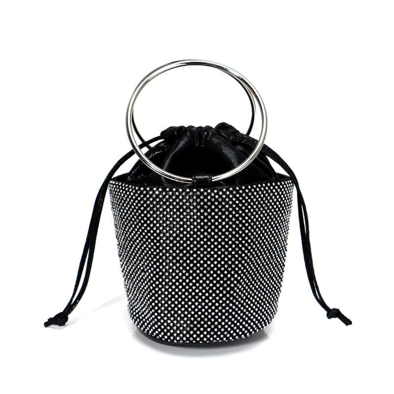 new design rhinestones bucket ladies clutch purse evening handbags