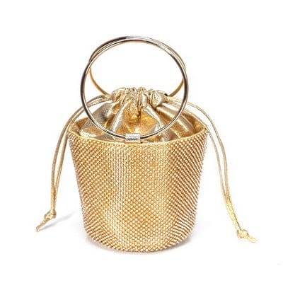 new design rhinestones bucket ladies clutch purse evening handbags ym17687gold