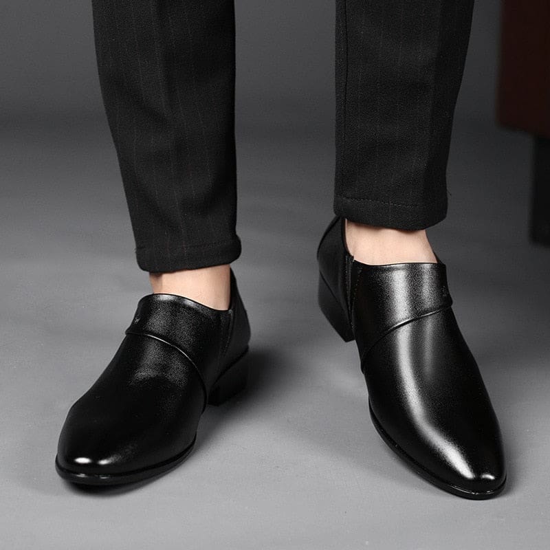 new pu leather business oxfords formal dress men shoes