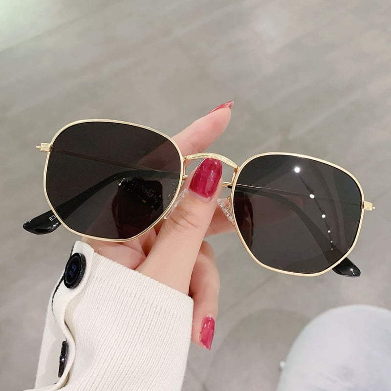 new women metal frame fishing sun glasses