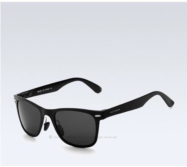 polarized mirror sun glasses black gray