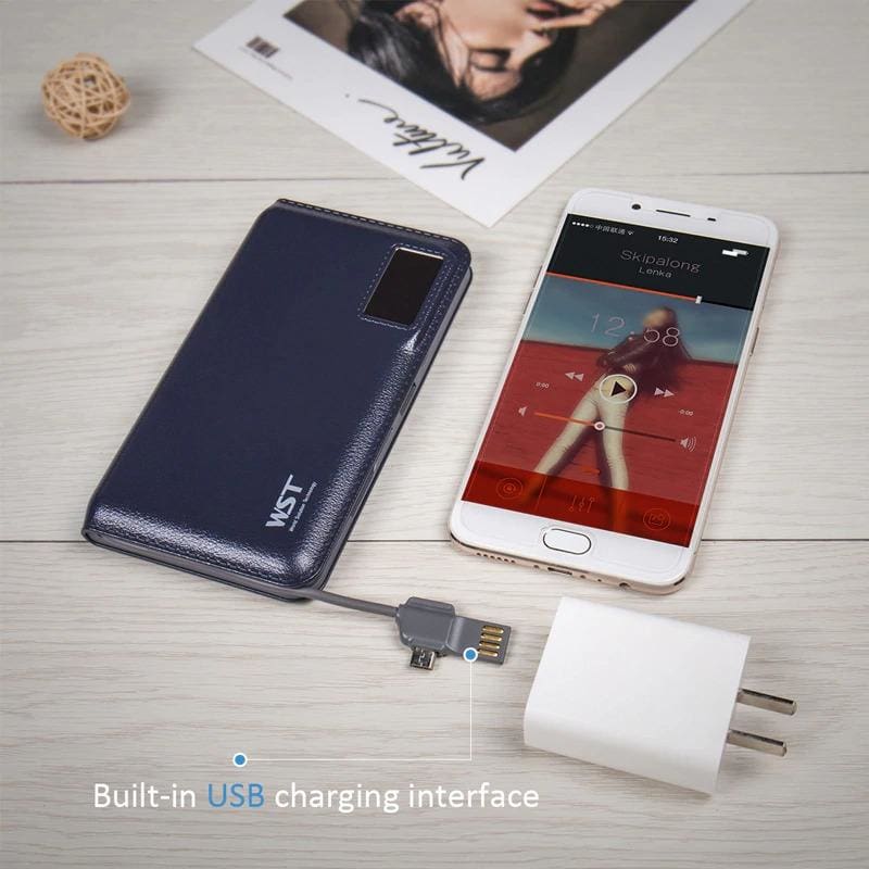 portable external battery charger for iphone/samsung with led display