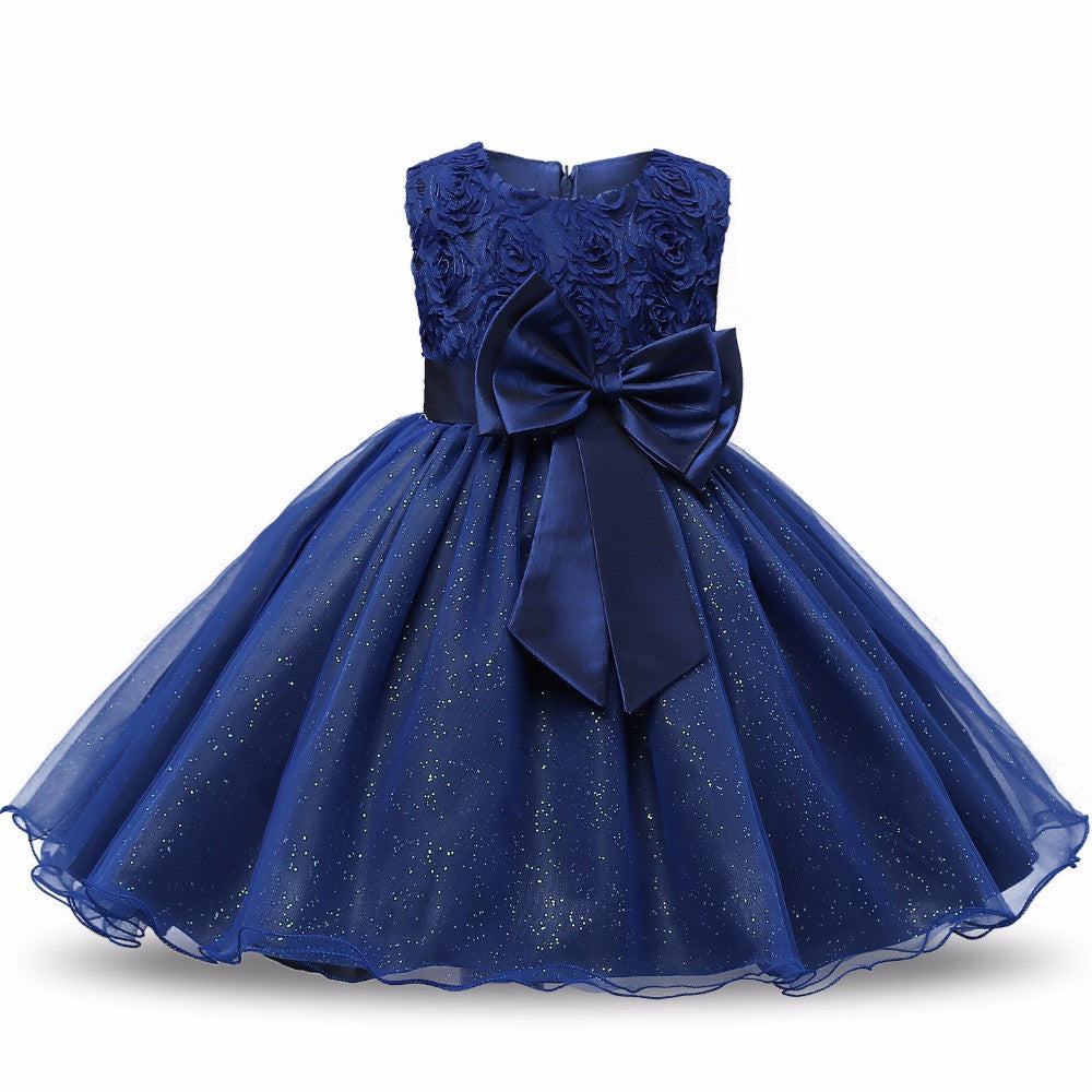 flower sequins princess toddler elsa girls dresses summer 2017 halloween party girl tutu dress kids dresses for girls clothes