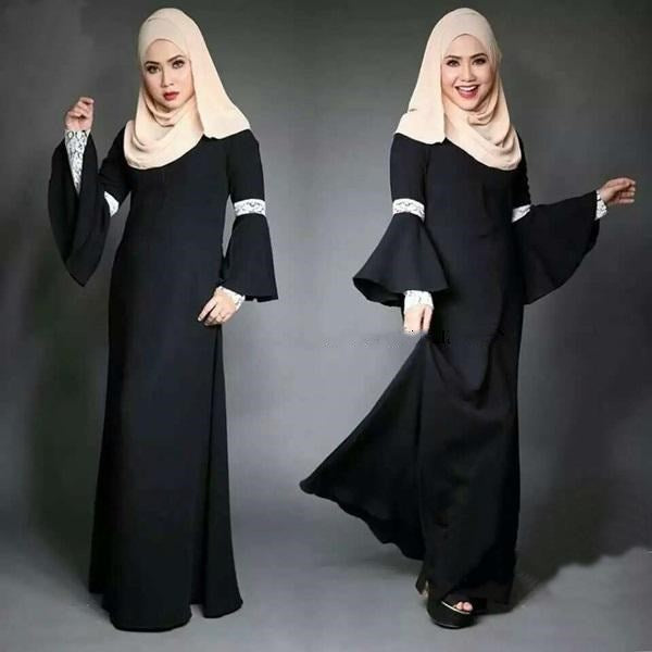 women kaftan abaya dress muslim islam malaysia jilbab long sleeve maxi dress clothes turkey muslim women dress robe