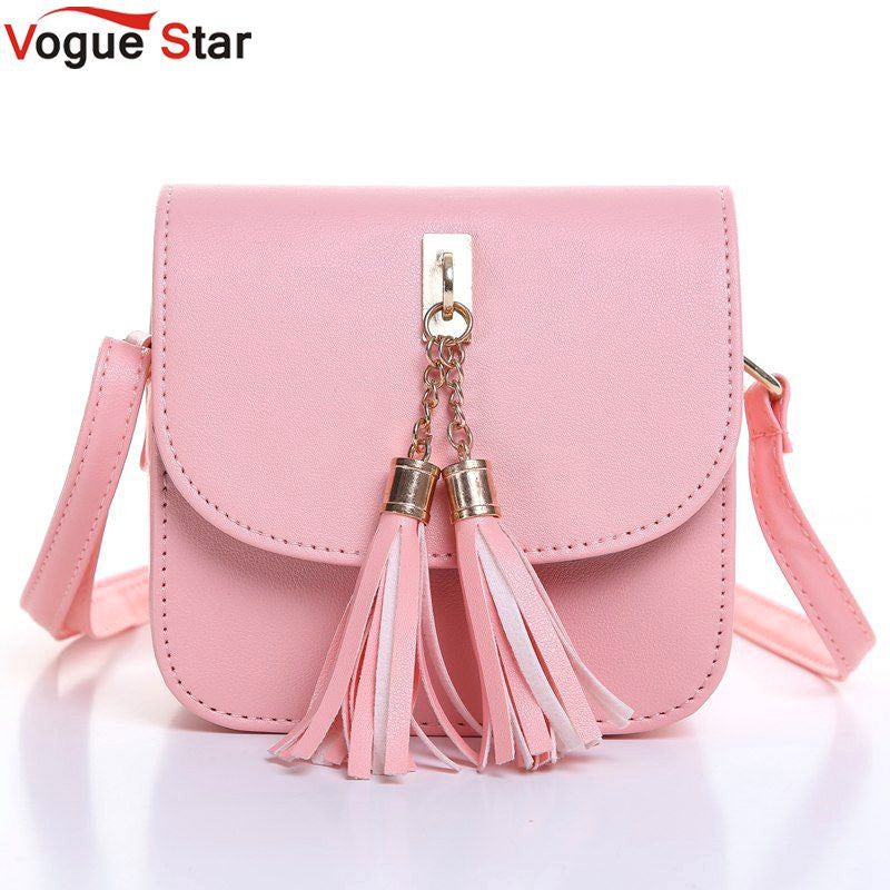 vogue star fashion 2017 small chains bag women candy color tassel messenger bags female handbag shoulder bag flap women bag la33