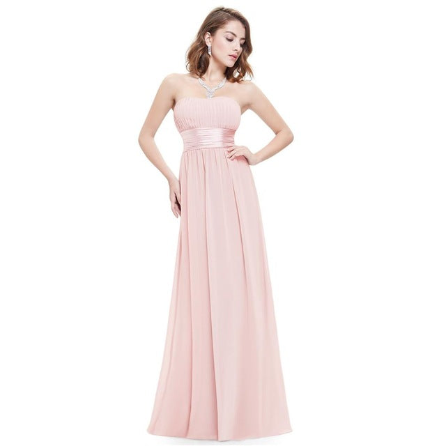 long evening dresses ever pretty strapless ruched bust black chiffon new arrival evening dresses style
