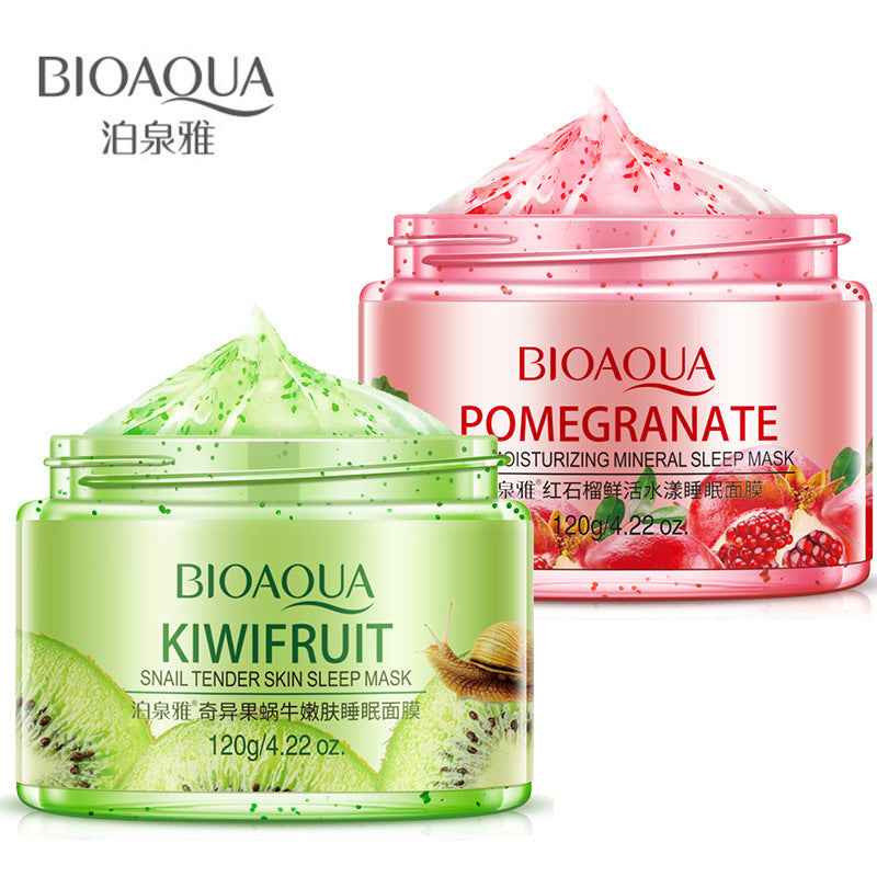 120g bioaqua natural plants essence sleeping facial mask moisturizer hydrating whitening skin anti aging women face skin care