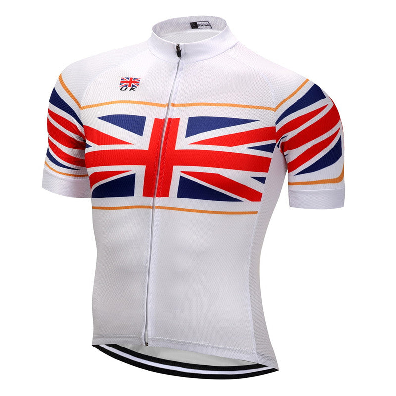 uk flag bicycle cycling clothing racing sport cycling jersey shirt men breathable mtb road bike jersey