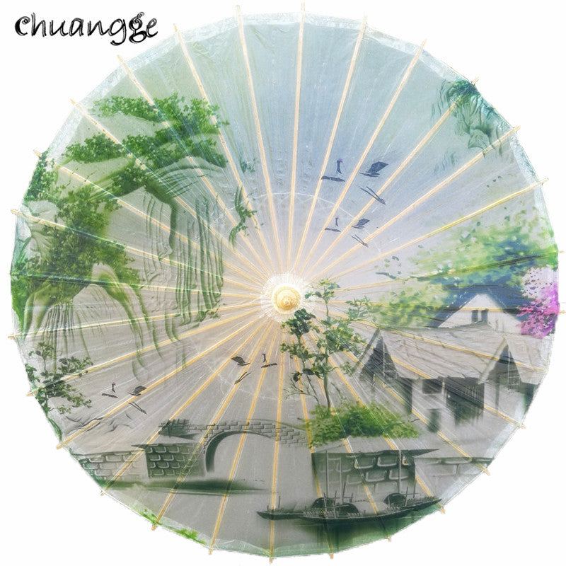 classical oiled paper umbrella rain and sun handmade ancient china style decorated japanese umbrella women dance props