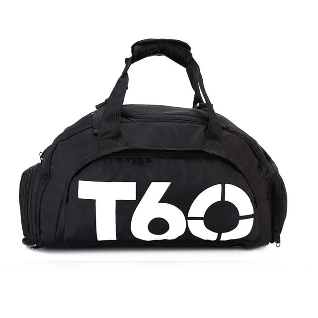 brand new men sport gym bag women fitness waterproof outdoor separate space for shoes pouch rucksack hide backpack sac de white