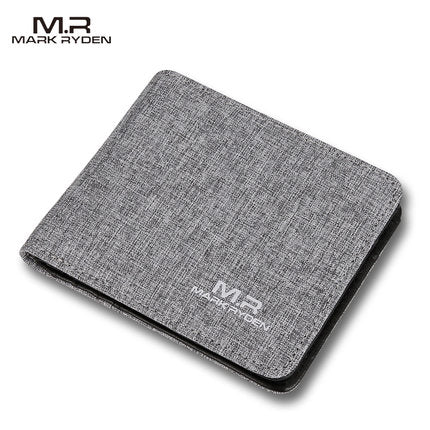 2018 mark ryden men male wallet fashion casual style wallet card holders  multi pockets purse for men gray