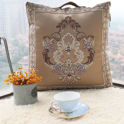 european - style dual - use portable pillow quilt car office nap pillow folded waist pad g / open size 110x150cm