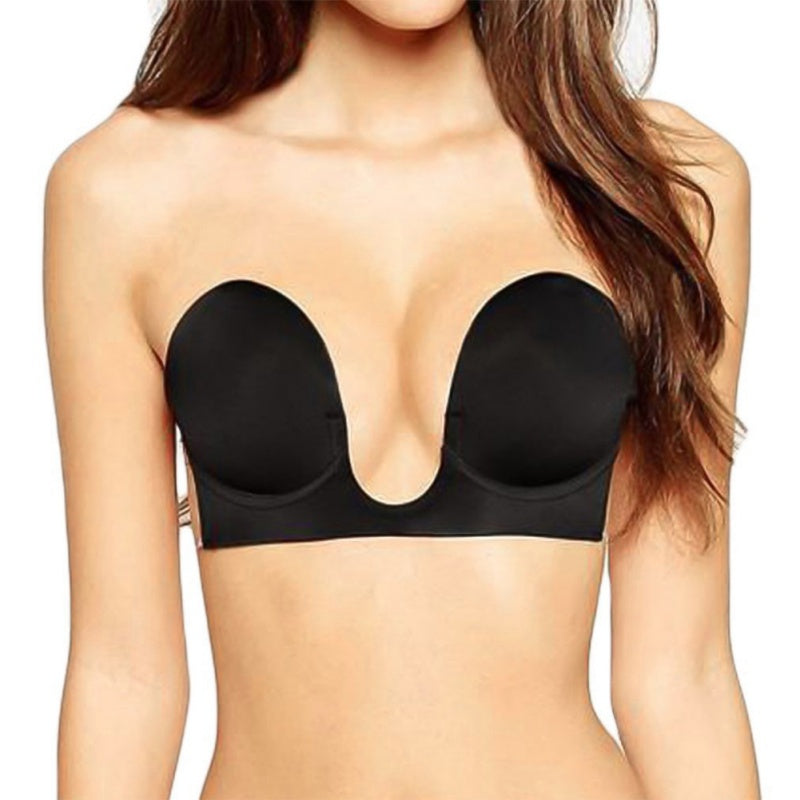 sexy push new up bras women wedding party dress bra deep v invisible chest stickers strapless bra invisible bra