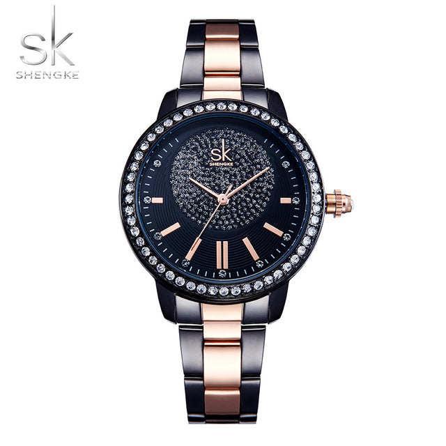 rose gold watch women quartz watches ladies top brand crystal luxury female wrist watch girl clock relogio feminino 11k0075l02sk
