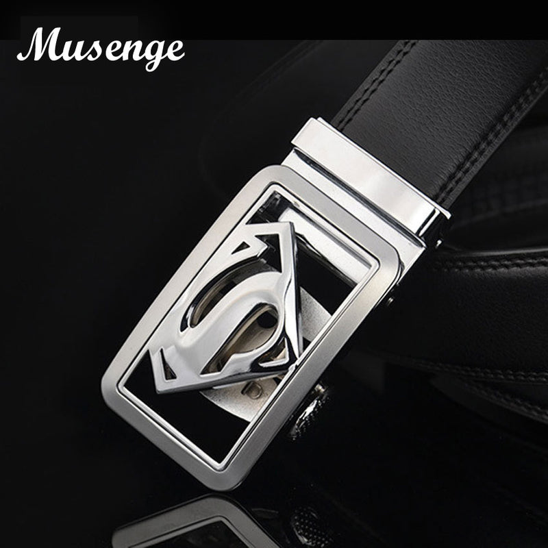 musenge male genuine leather designer belts men high quality men's belt luxury automatic buckle belts for men cinturones hombre