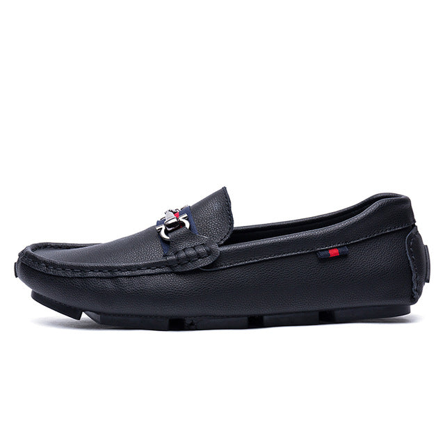 alcubieree high quality genuine leather men loafers men's slip on 3 black styles driving shoes men moccasin gommino boat shoes