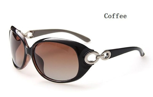 hot new design fashion women sunglasses lady glasses driving goggle high quality polarized uv400 oculos de sol feminino coffee
