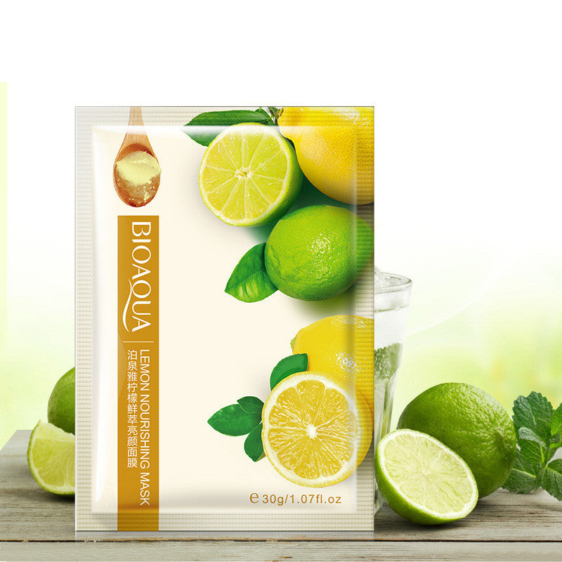5pcs bioaqua natural facial mask wrapped mask moisturizing oil control shrink pores brighten face mask skin care