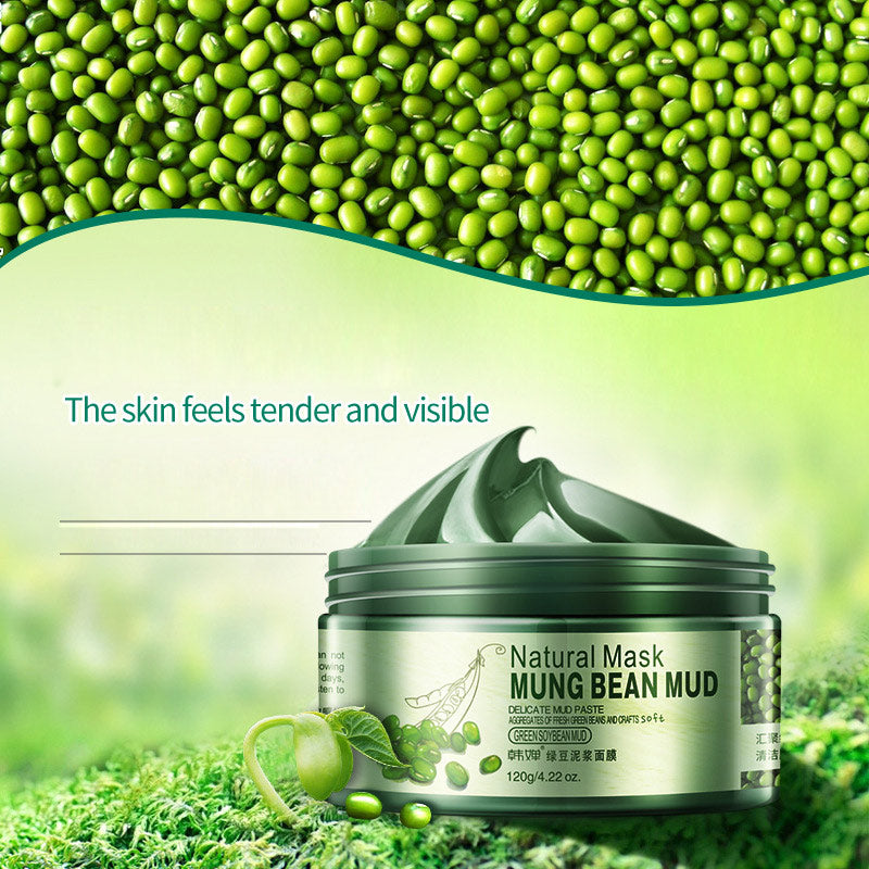 whitening face mask moisturizing mung bean mud blackhead remover natural mask acne treatment anti aging mask for the face