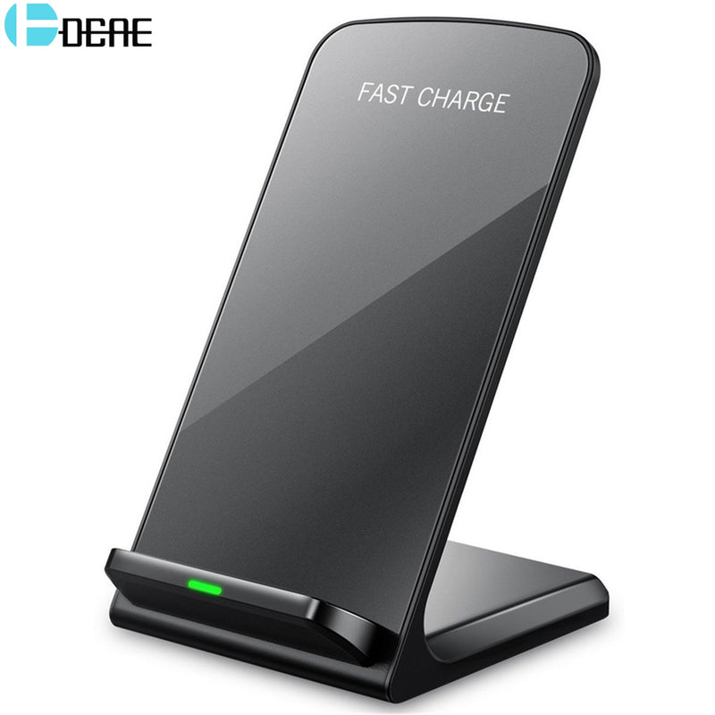 dcae universal qi fast wireless charger for iphone x 10 8 plus charger usb 10w power charging for samsung galaxy s8 s9 note 8