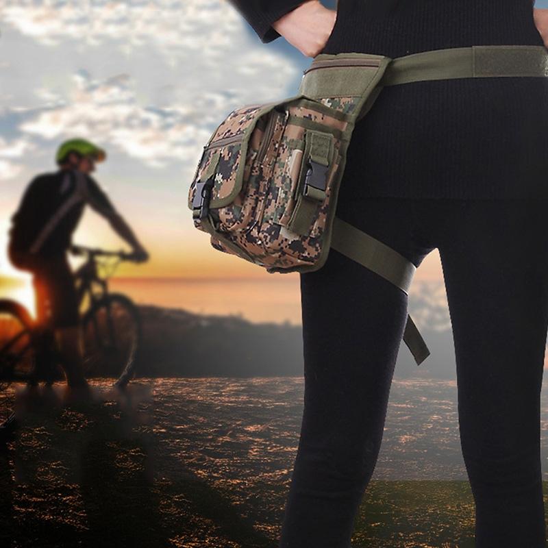 lumiparty waterproof outdoor tactical military leg pack waist bag pouch for camping hiking travel hunting molle pouch edc bag