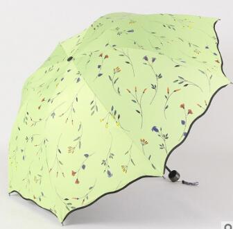flower women's umbrella folding wind resistant summer sun umbrella parasol uv protection flower women's umbrella as pic 1