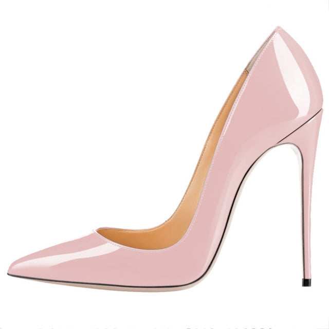 european and american fashion patent leather shoes shallow mouth high-heeled mary jane shoes pointed 12/10/8.5 cm high heels