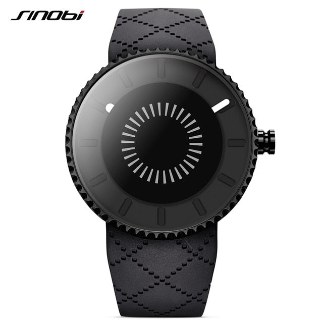 modern creative watch men women sport fashion unique gear design case waterproof health silicone band quartz watches blacksilicone01 / china
