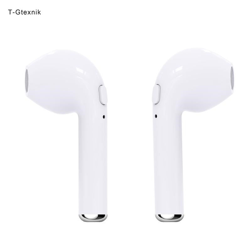 t-gtexnik earphones hbq i7 wireless bluetooth earphone in-ear tws 1 pair mini earbuds bluetooth v4.2 stereo headset for iphone