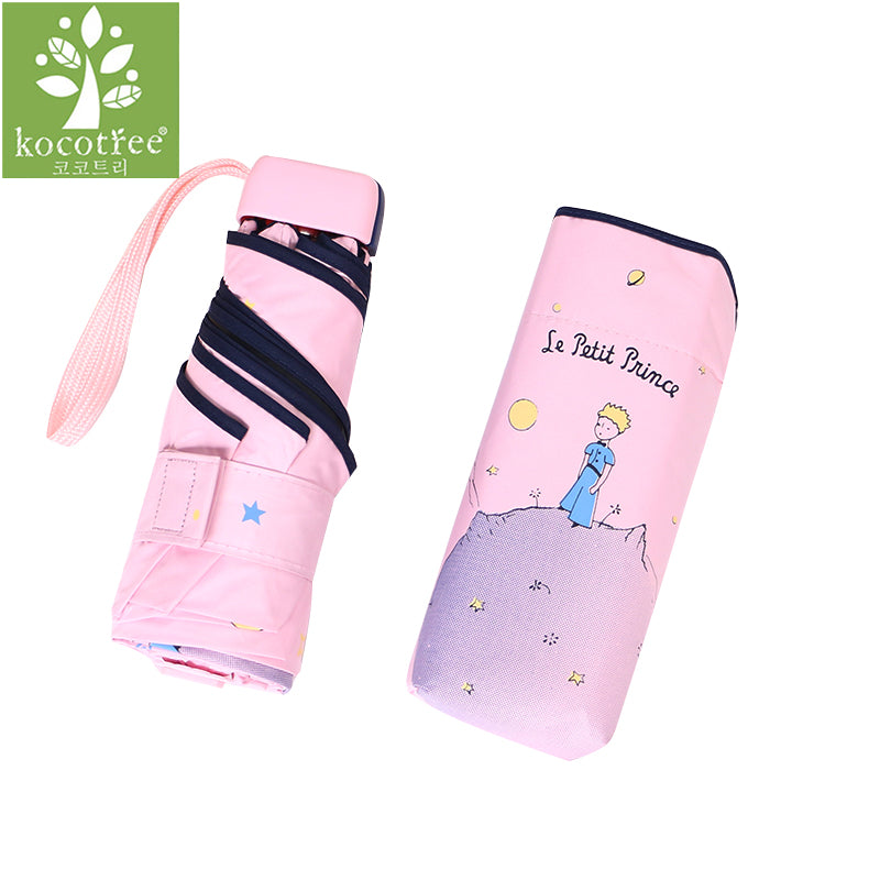 kocotree cartoon little prince umbrella rain women folding umbrellas female sunny parasol lovely paraguas mini pocket umbrella