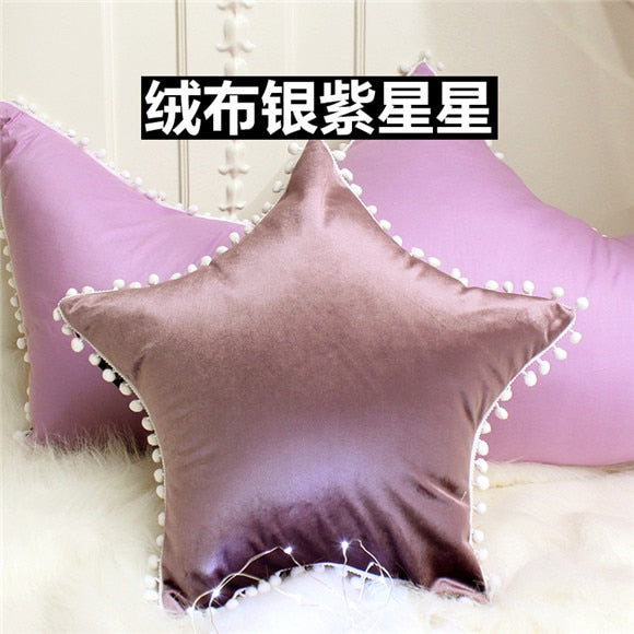 candy purple italian velvet luxury model room decor pillows princess room cushion cute edge