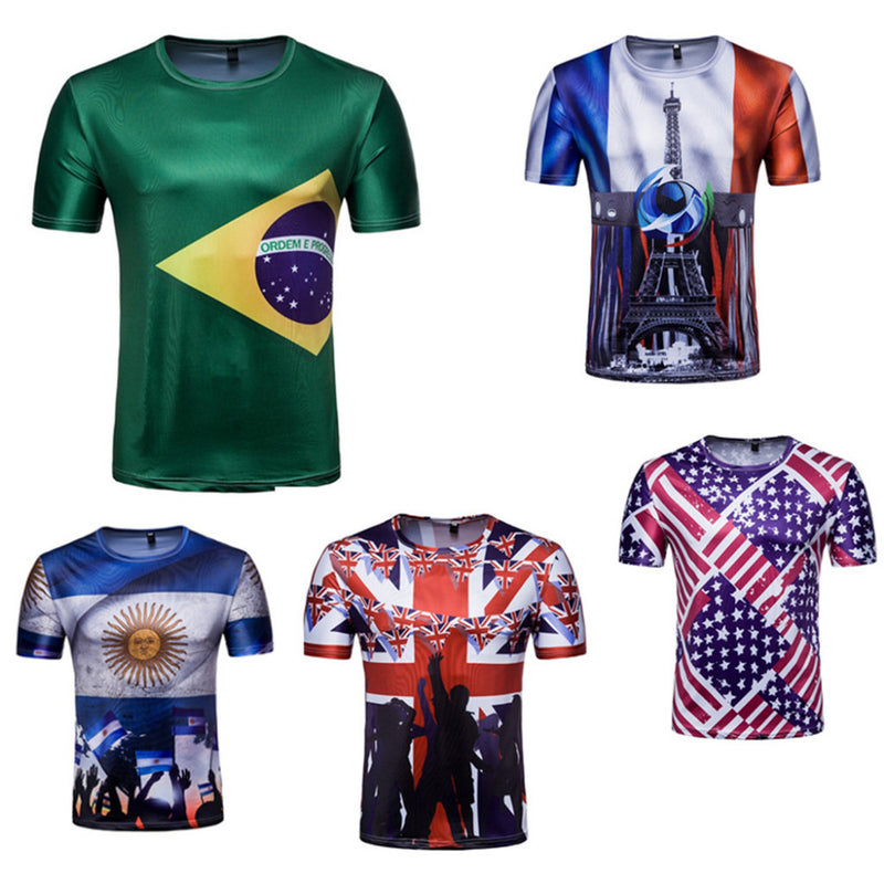 2018 soccer jersey brazil france england argentina fan shirt football tee fan sportwear