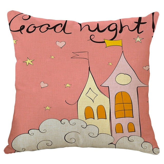 hot sell new throw unicorn cartoon decoration kid unicorn cushion cover 450mm*450mm / c5