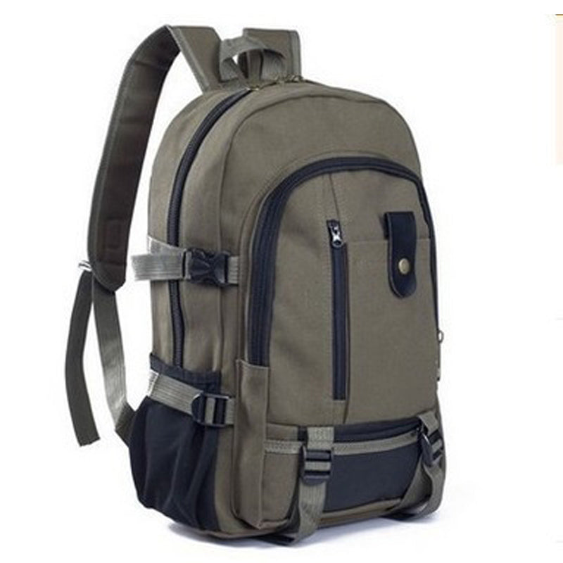 outdoor sports fitness gym bags canvas large capacity men's shoulder backpack travel backpacks college bag