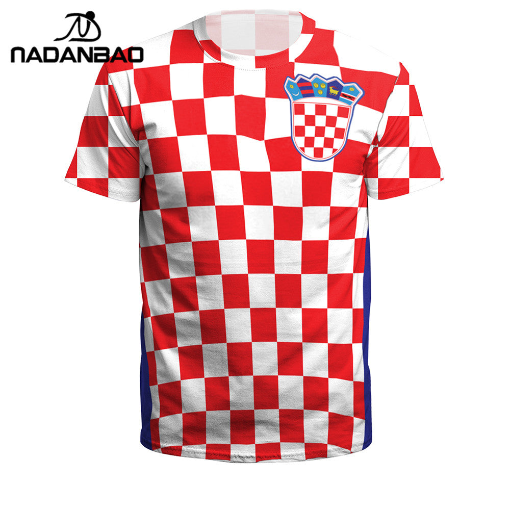 summer men/women croatia football jerseys sport tee tops 3d printing futebol soccer jersey fitness shirt