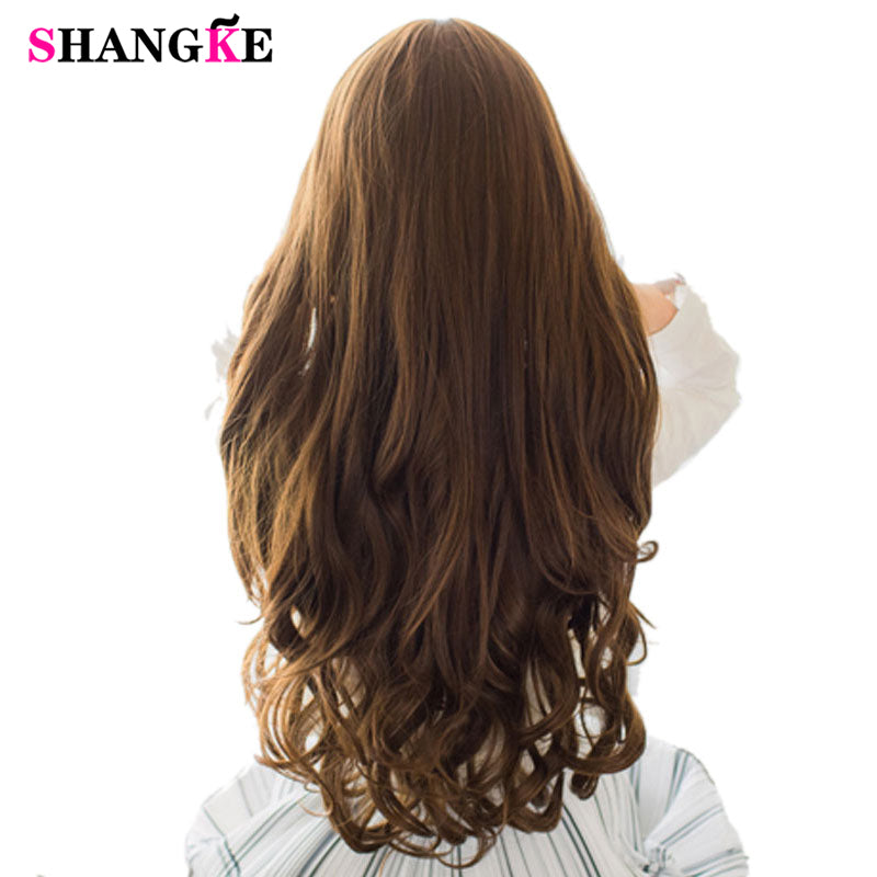 70cm 5 clip in hair extension heat resistant fake hairpieces long wavy hairstyles synthetic clip in on hair extensions