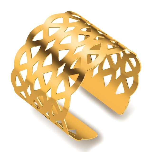 hot big surface width woman cuff bangles bracelets d0022