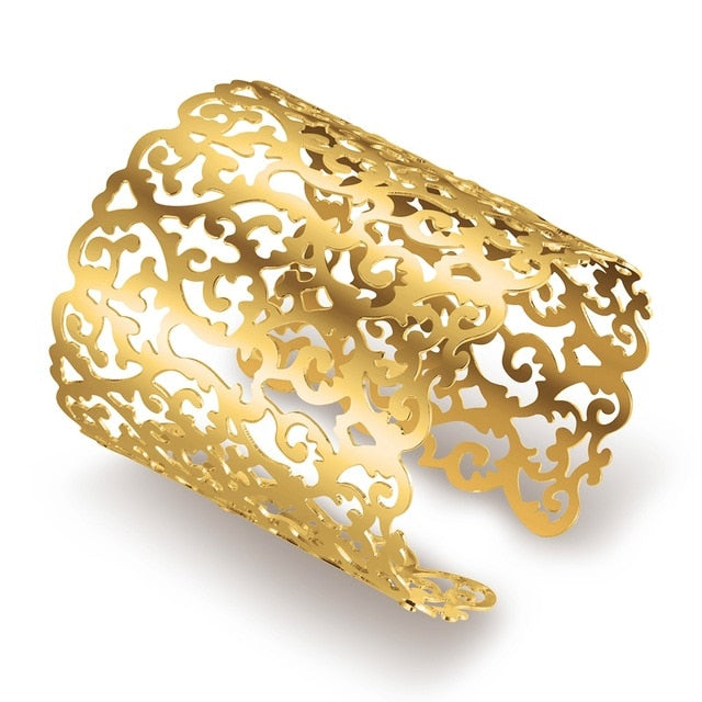 hot big surface width woman cuff bangles bracelets d0025