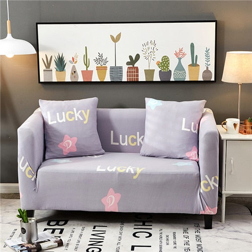 elastic slipcover cartoon deer sofa cover