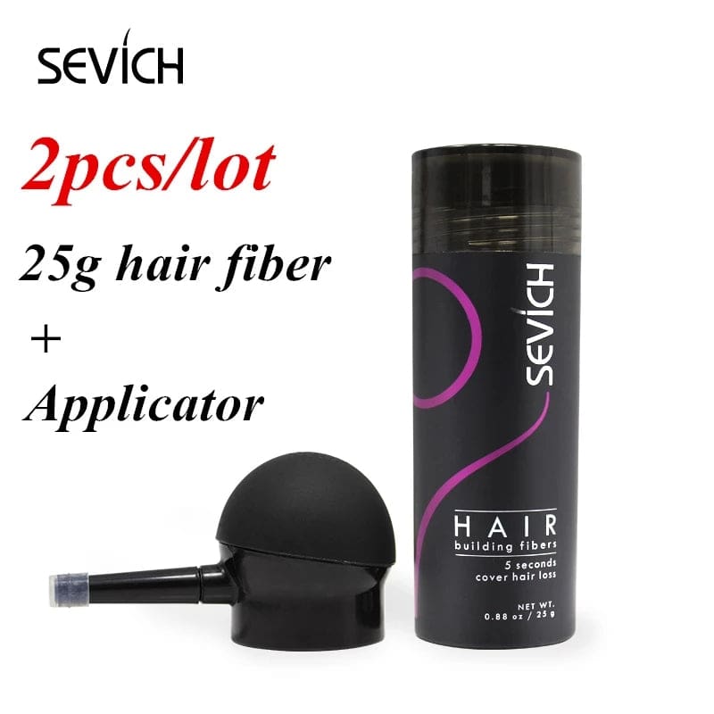 sevich hair building fiber set - 25g fiber & applicator