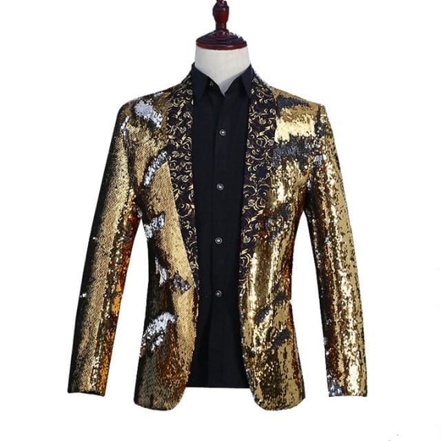 shiny sequin shawl collar tuxedo men suit